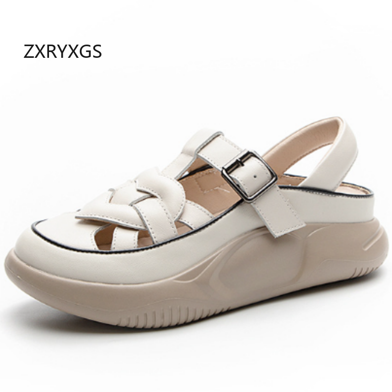 ZXRYXGS جديد صيفي فاخر من جلد  - مراجعة Women Shoes Size 4 In Cm وسعره