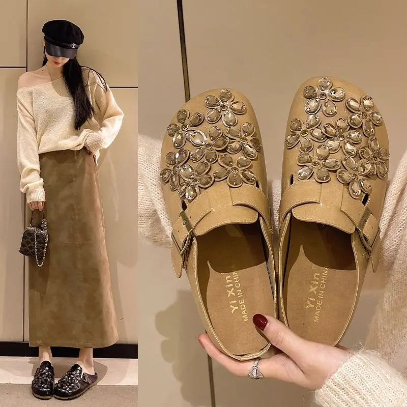 أحذية نسائية مغلقة الأصابع مزي - مراجعة Slip On Mule Flat وسعره
