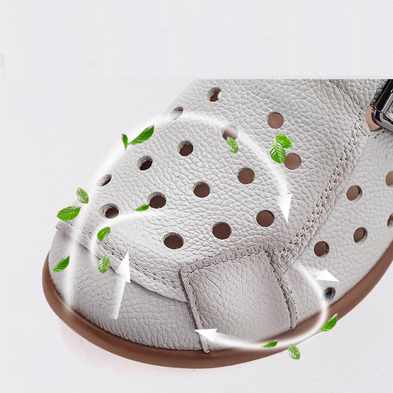 صنادل نسائية جديدة من جلد البق - مراجعة Slip On Mule Flat وسعره