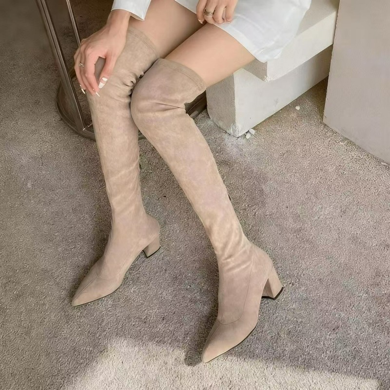 أحذية نسائية مثيرة بمقدمة مدبب - مراجعة Sock Boot Women وسعره