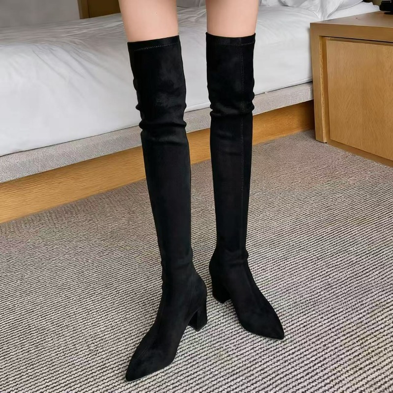 أحذية نسائية مثيرة بمقدمة مدبب - مراجعة Sock Boot Women وسعره