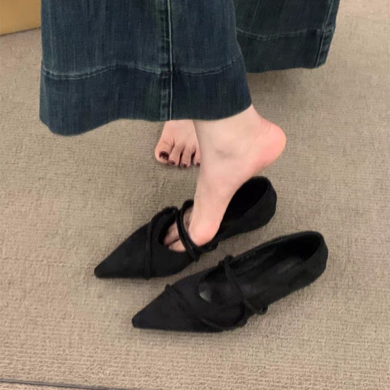 أحذية باليه مسطحة بتصميم عتيق، - مراجعة Pointed Toe Flat وسعره