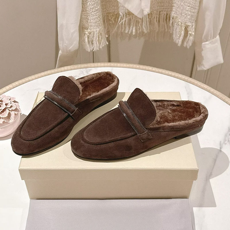 البغال النساء البقرة المدبوغ أ - مراجعة Slip On Mule Flat وسعره