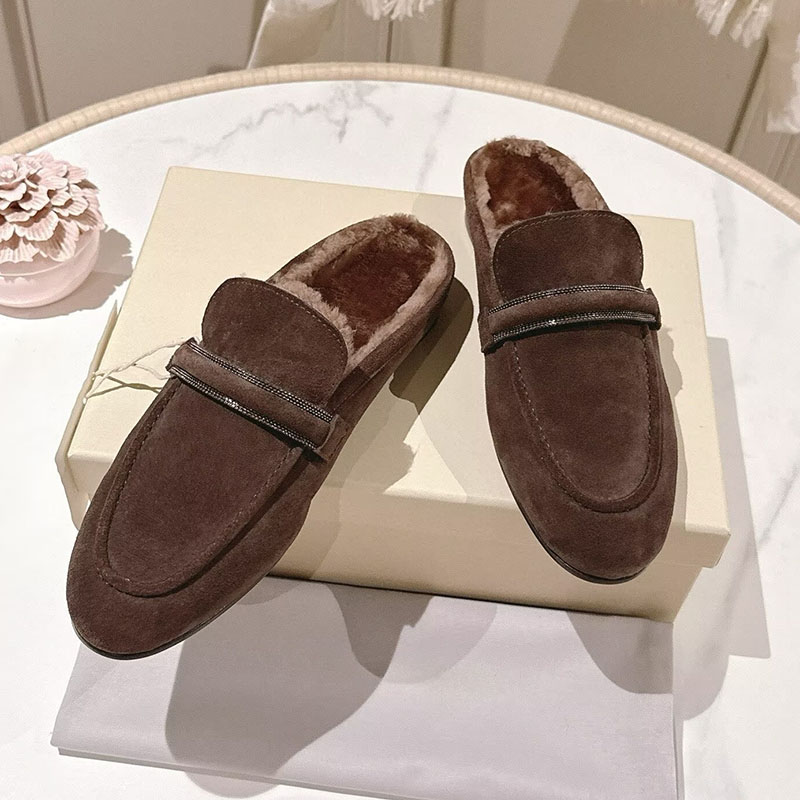 البغال النساء البقرة المدبوغ أ - مراجعة Slip On Mule Flat وسعره