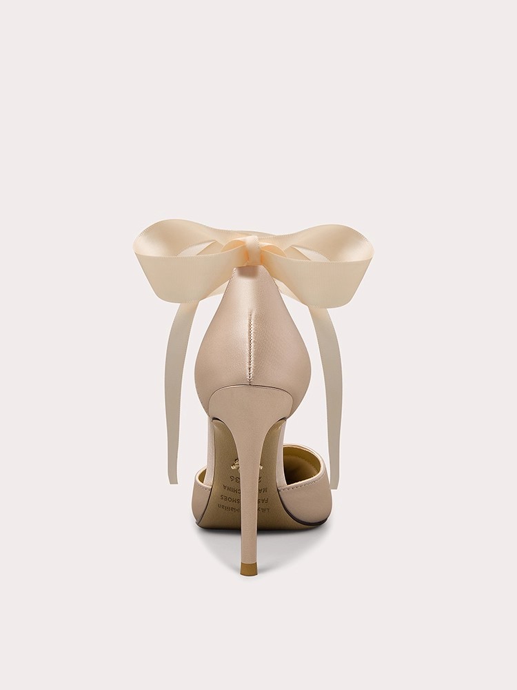 صنادل ستيليتو للربيع والصيف بش - مراجعة Ribbon Tie Heel وسعره
