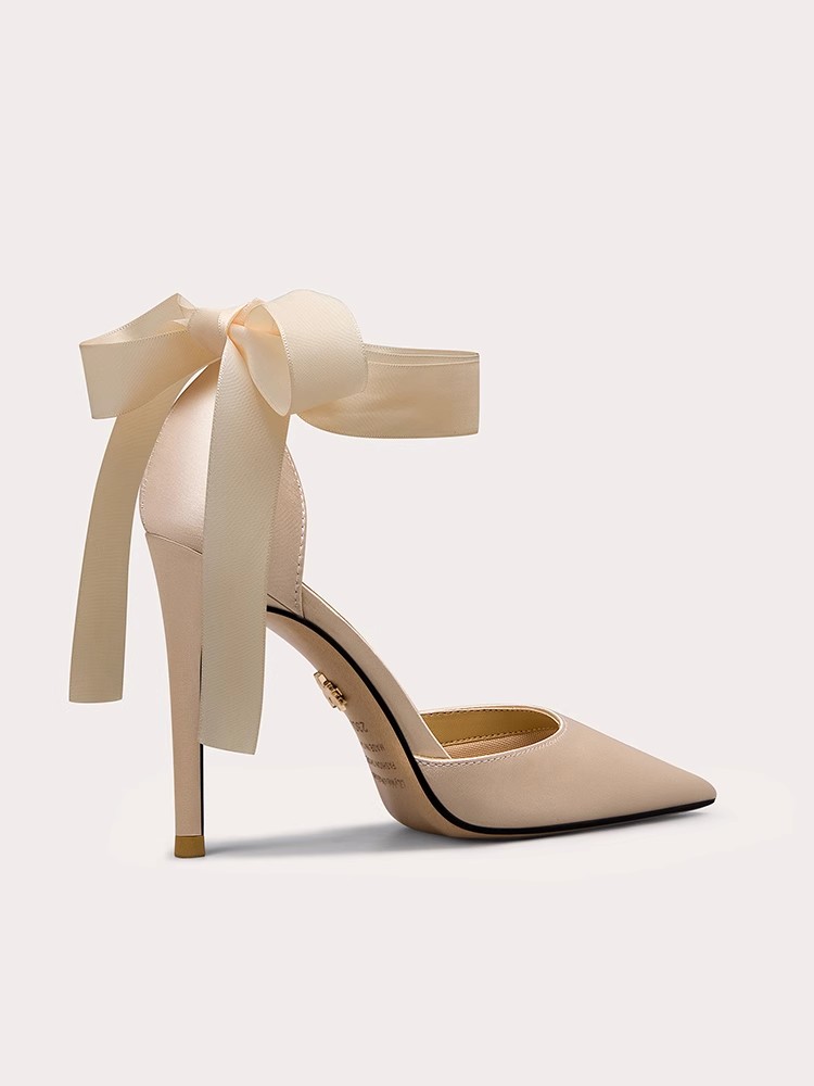 صنادل ستيليتو للربيع والصيف بش - مراجعة Ribbon Tie Heel وسعره