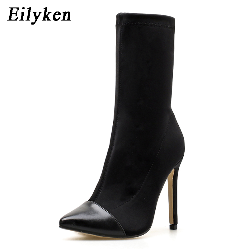 Eilyken سترتش قصير حذاء من الج - مراجعة Sock Boot Women وسعره