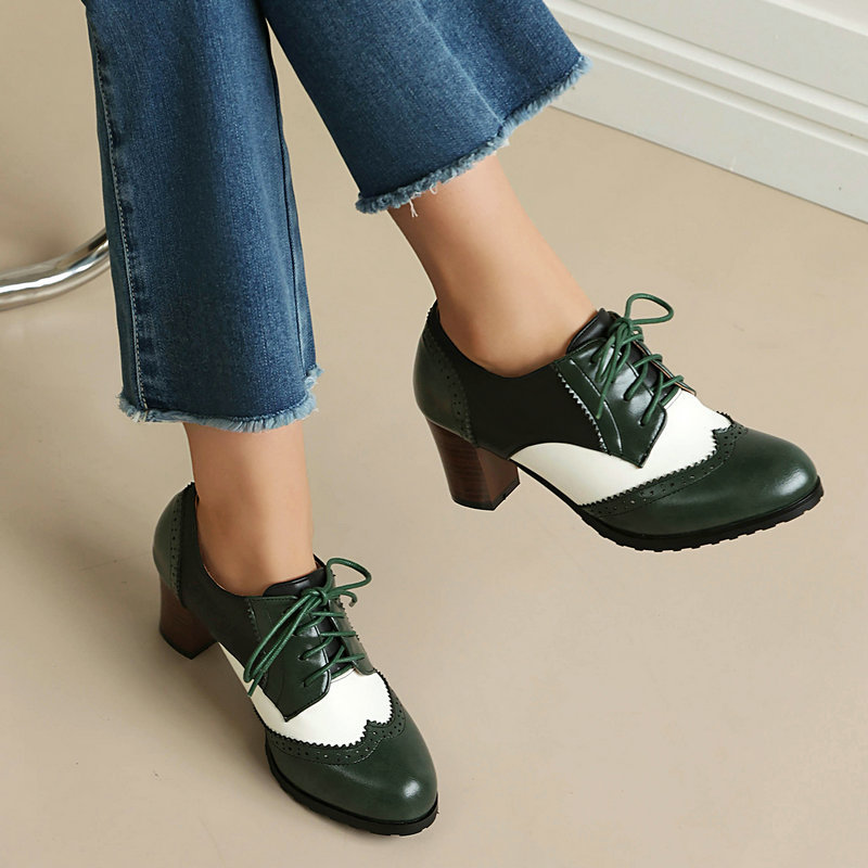 أحذية أكسفورد كلاسيكية بلونين  - مراجعة Women'S Xti Shoes وسعره