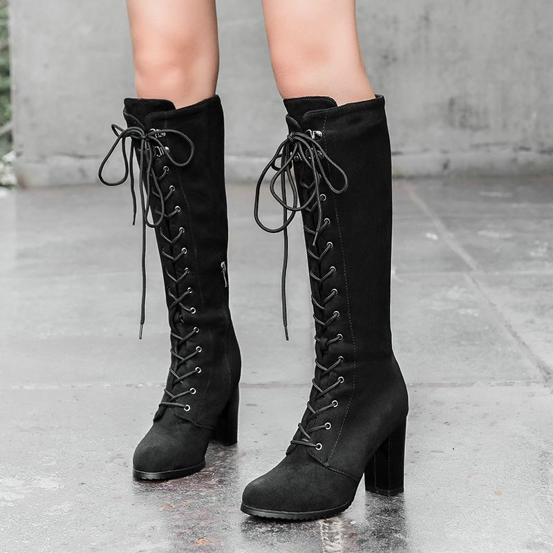 أحذية نسائية بكعب عالٍ سميك من - مراجعة Sock Boot Women وسعره